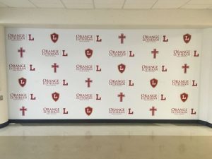 Jacksonville Church Signs custom wall vinyl step repeat mural 300x225